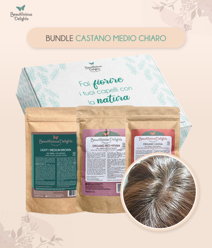 Tonalità Castano Medio Chiaro Bundle